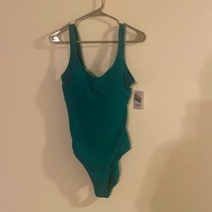 XL green one piece.
